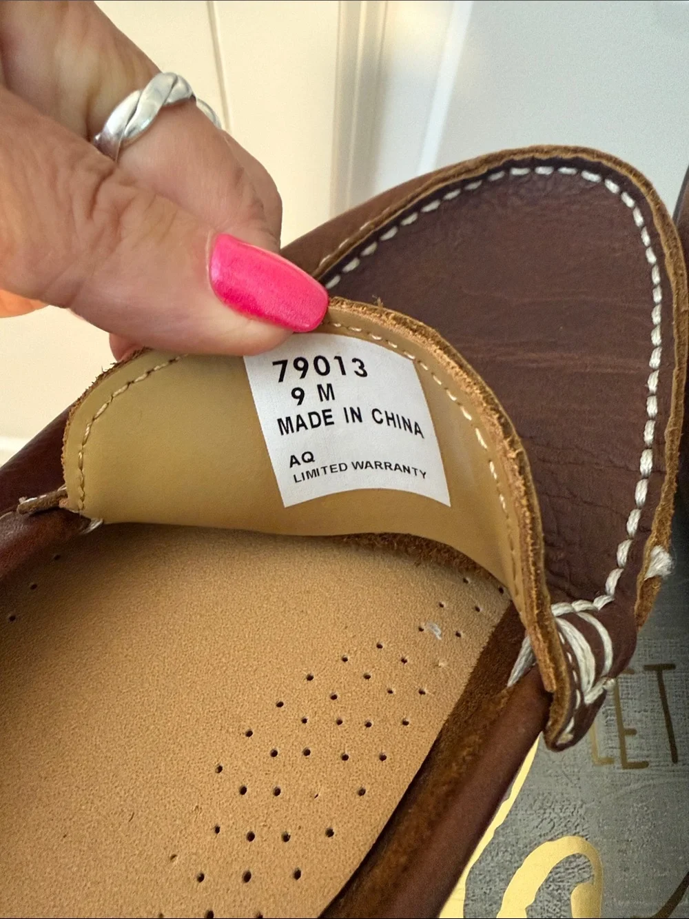 FootJoy Brown Leather Slip-On golf Loafers with Contrast Stitching